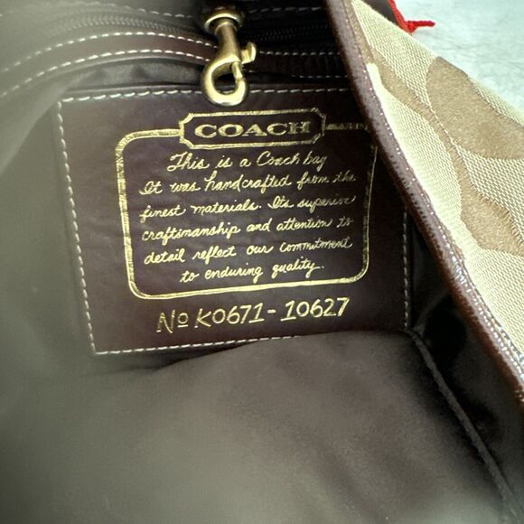 Coach 10627 Black Gray Jacquard Signature Canvas Bucket Bag Tote Purse - Picture 8 of 16